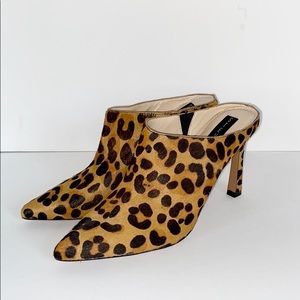 NWOT STEVE MADDEN Steven heels mules leopard